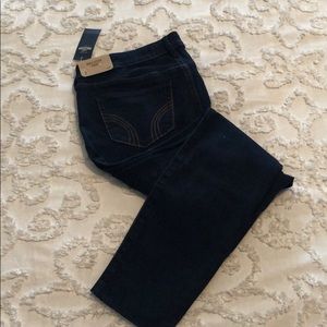 Hollister crop jeans with cut hem